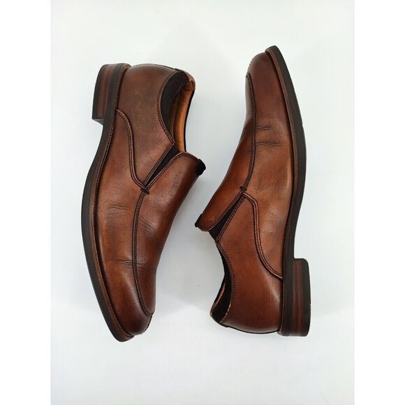 Florsheim Men\'s Brown Leather Slip On Shoes Size 9M US main image 6